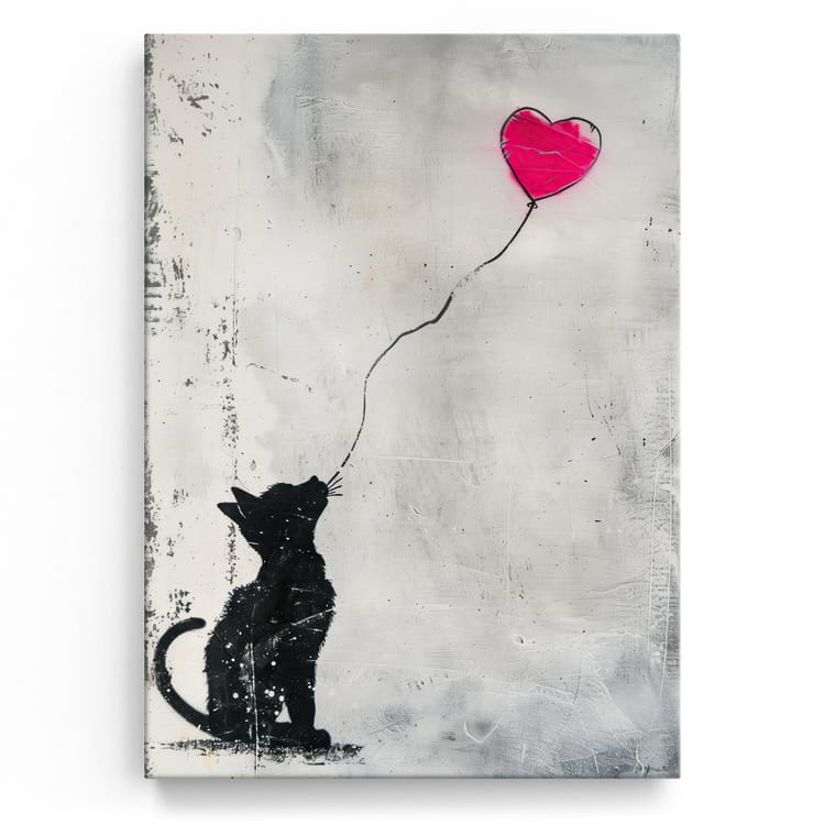 Artmazing Leinwandbild Meow For Love