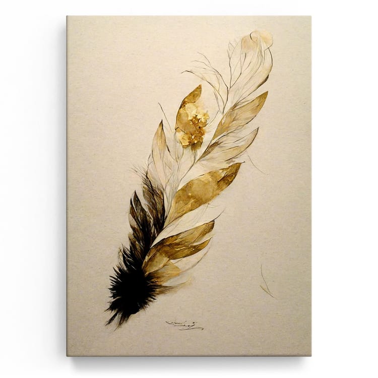 Artmazing Leinwandbild The Feather