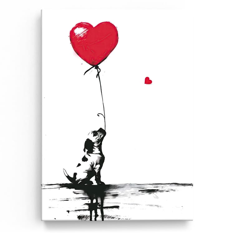 Artmazing Leinwandbild Woof For Love