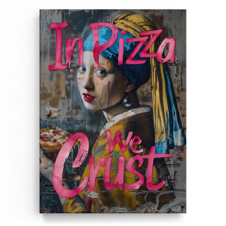 Artmazing Leinwandbild In Pizza We Crust