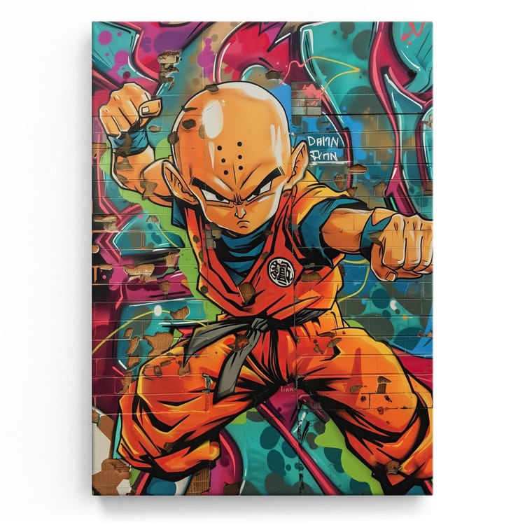 Artmazing Leinwandbild Krilin Grafitti