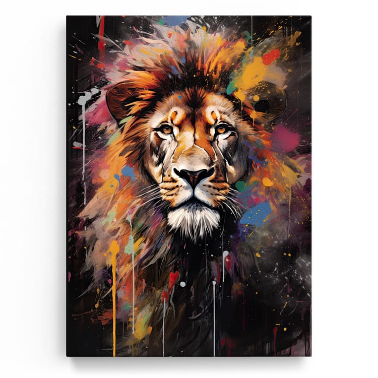 Artmazing Leinwandbild Lions Splash