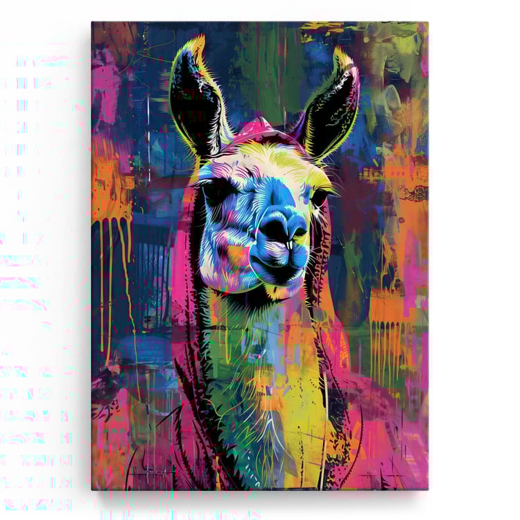 Artmazing Leinwandbild Llama