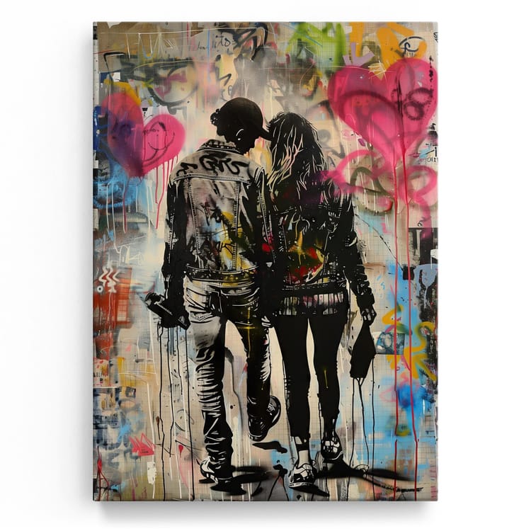 Artmazing Leinwandbild Love Banksy