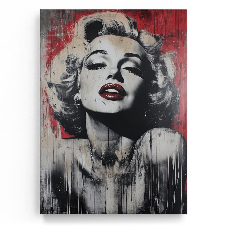 Artmazing Leinwandbild Marilyn Graffiti