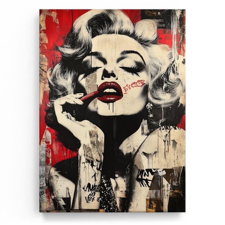 Artmazing Leinwandbild Marilyn's Lips