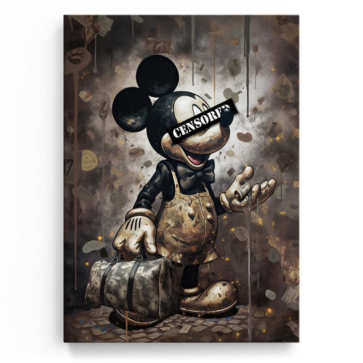 Artmazing Leinwandbild Mickey Boss