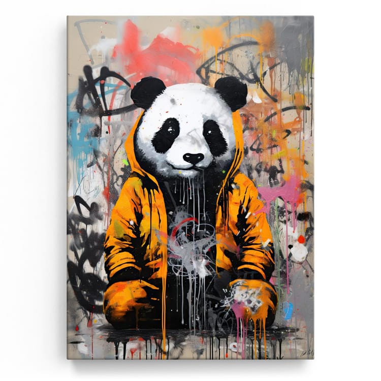 Artmazing Leinwandbild Urban Panda