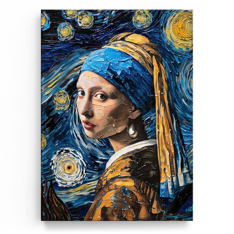 Artmazing Leinwandbild Starry Pearls