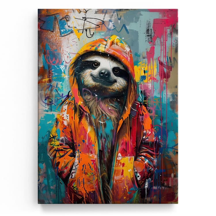 Artmazing Leinwandbild Urban Sloth