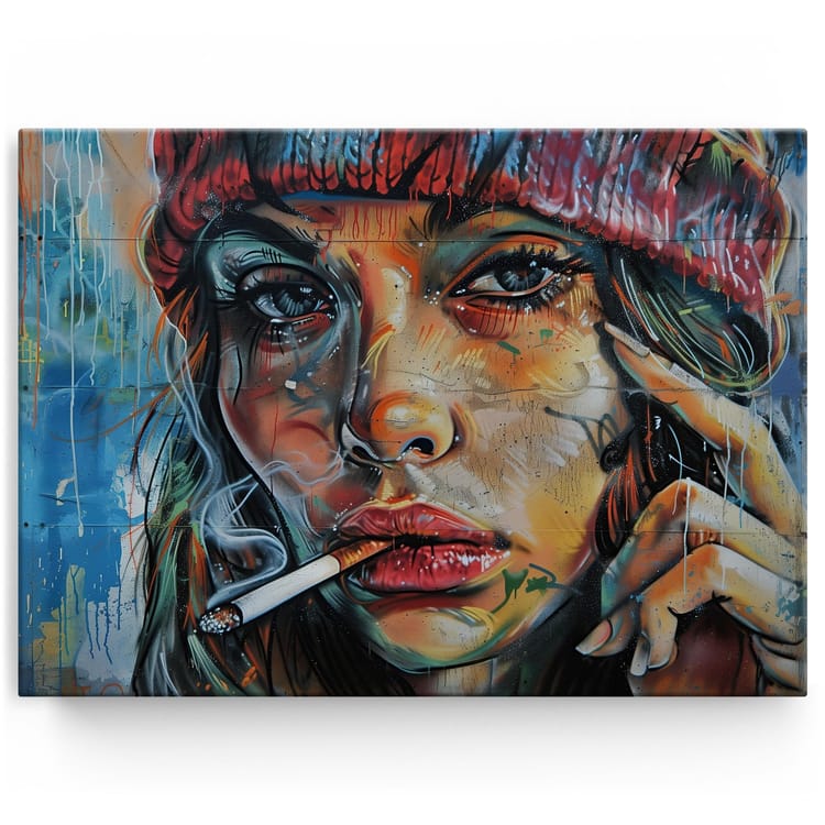 Artmazing Leinwandbild Smoking