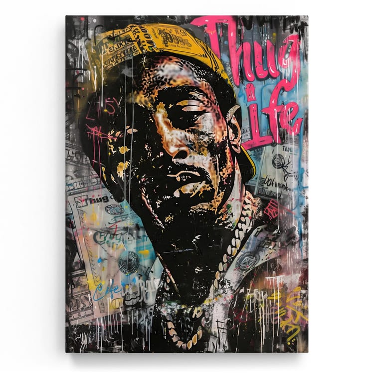 Artmazing Leinwandbild Thug Life