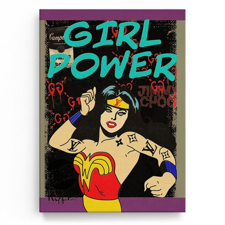 Artmazing Leinwandbild Girl Power