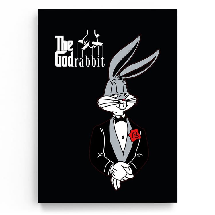 Artmazing Leinwandbild The Godrabbit