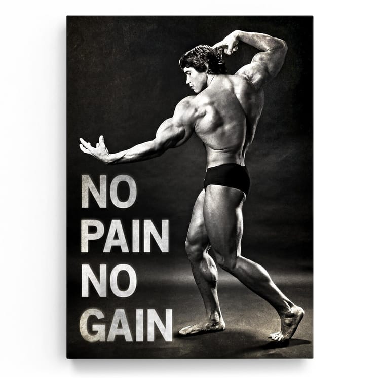 Artmazing Leinwandbild No Pain, No Gain