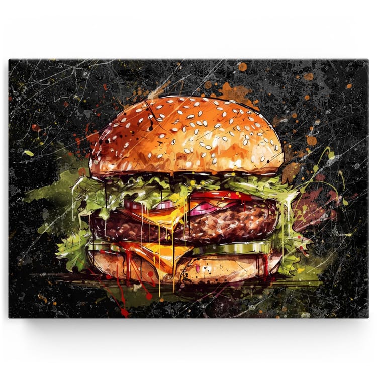 Artmazing Leinwandbild The Burger