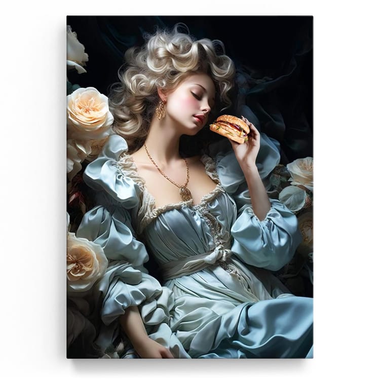 Artmazing Leinwandbild Burger Baroness