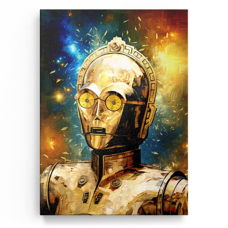 Artmazing Leinwandbild C-3P Gold