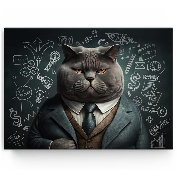 Artmazing Leinwandbild Prof. Miez