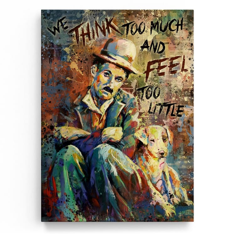 Artmazing Leinwandbild Chaplin's Wisdom