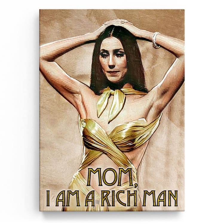 Artmazing Leinwandbild I Am A Rich Man