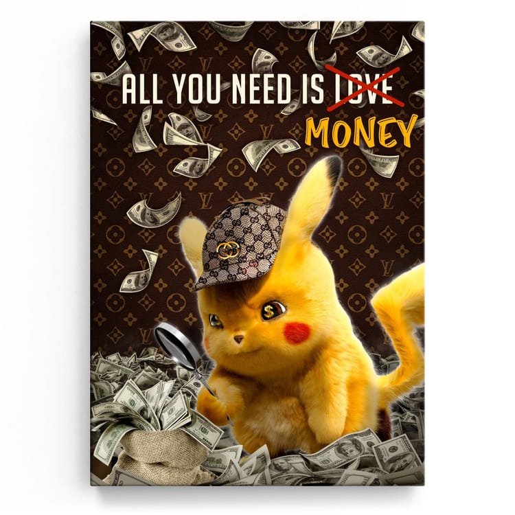 Artmazing Leinwandbild Money Detective