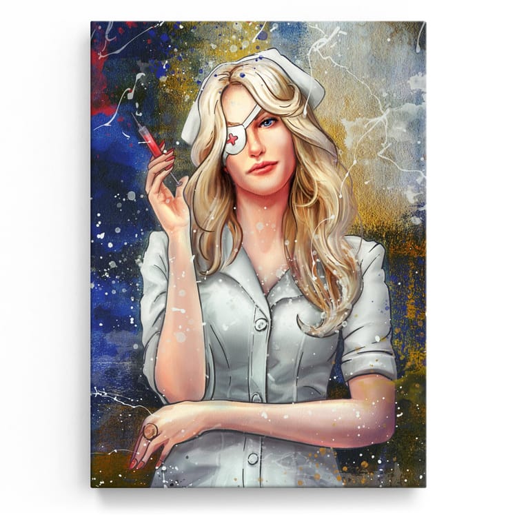 Artmazing Leinwandbild Viper In White