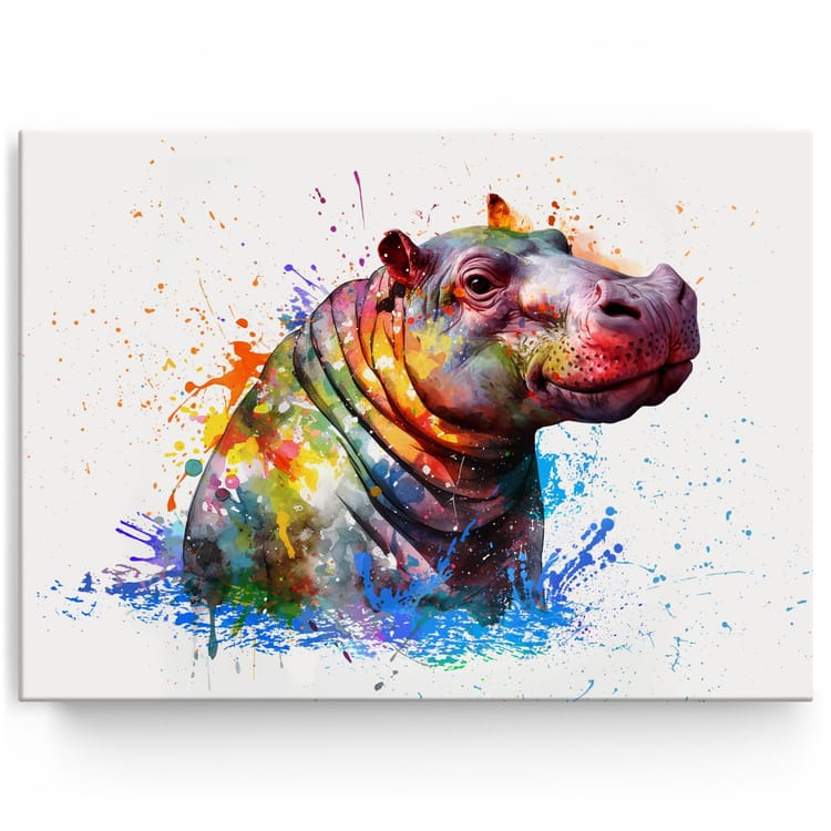 Artmazing Leinwandbild Im Fluss der Farben