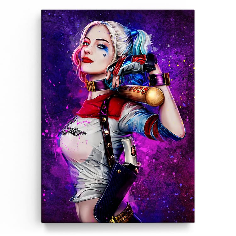 Artmazing Leinwandbild Harley Quinns Gaze