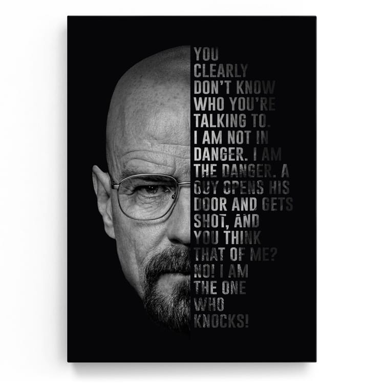Artmazing Leinwandbild I Am The One Who Knocks!