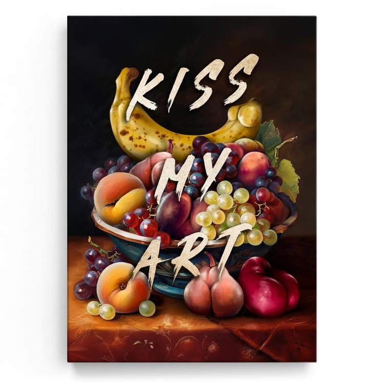 Artmazing Leinwandbild Kiss My Art