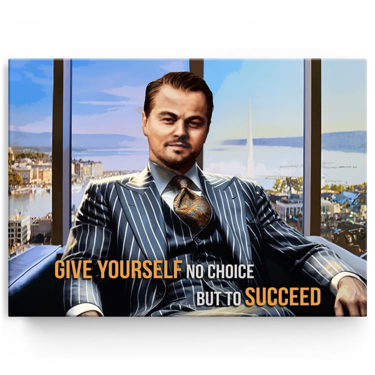 Artmazing Leinwandbild No Choice But To Succeed
