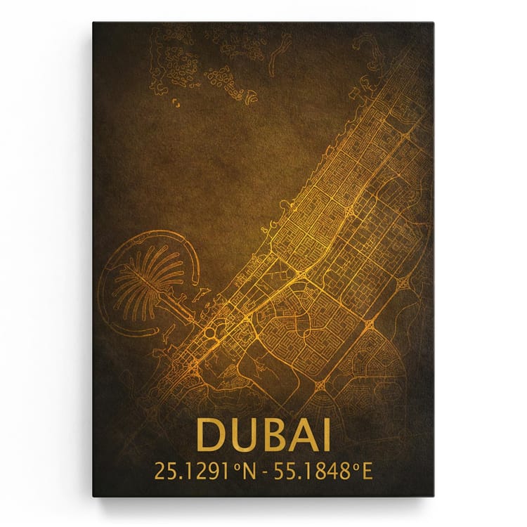 Artmazing Leinwandbild Dubai City Streets
