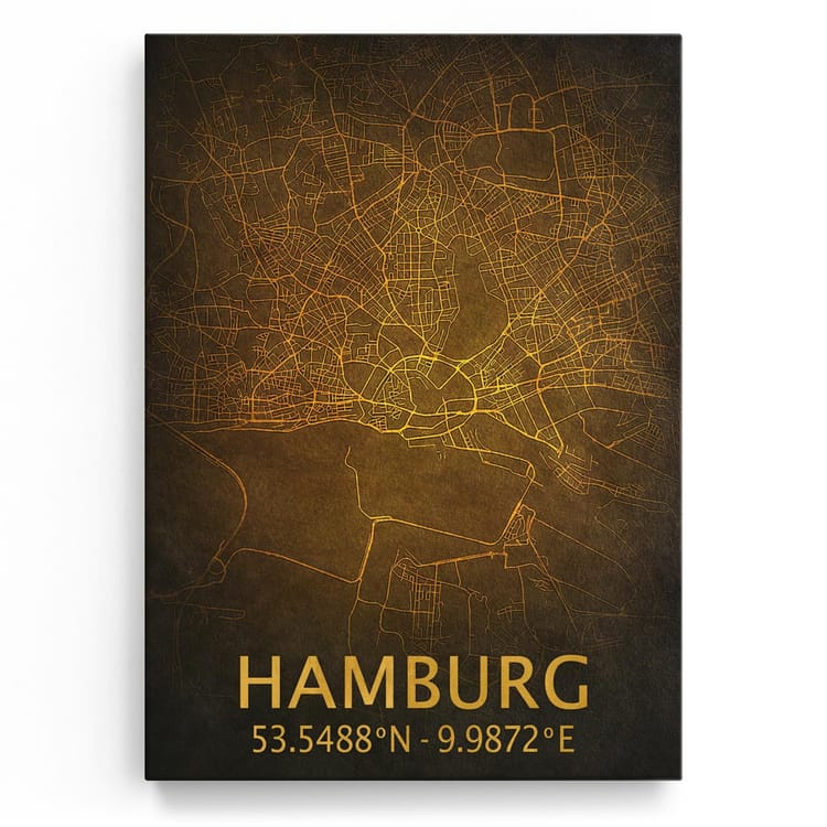 Artmazing Leinwandbild Hamburg City Streets