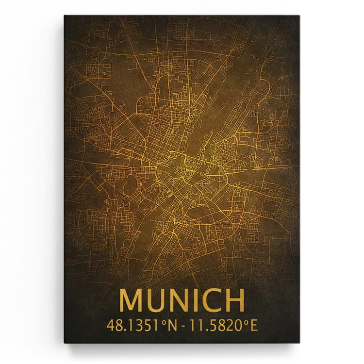 Artmazing Leinwandbild Munich City Streets