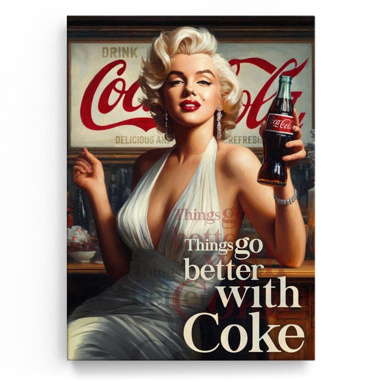 Artmazing Leinwandbild Glamour And Coke
