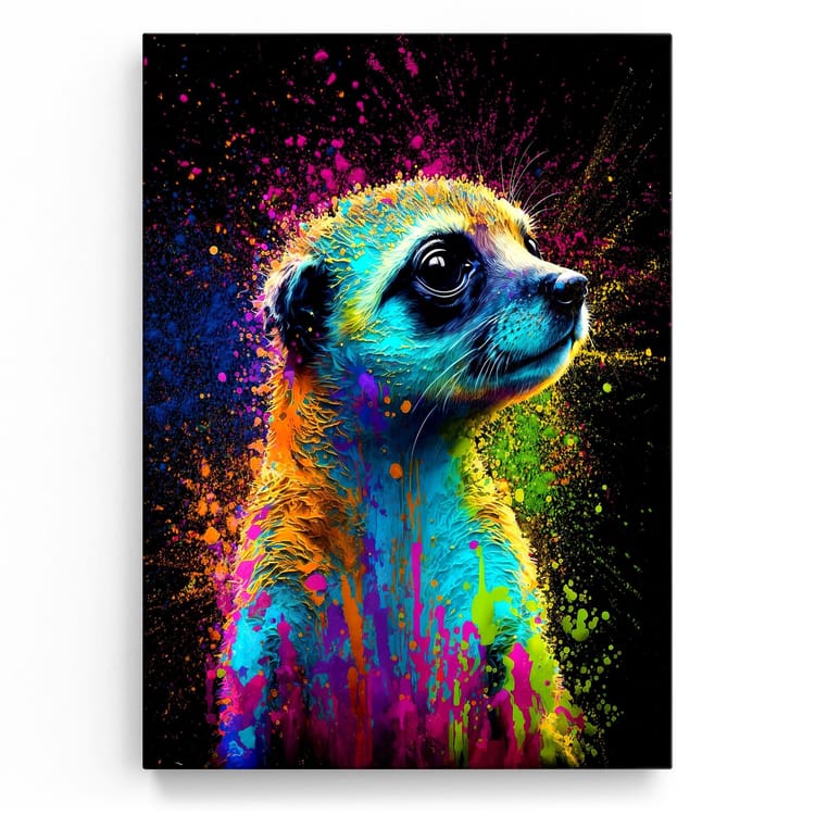 Artmazing Leinwandbild Buntes Wühlen