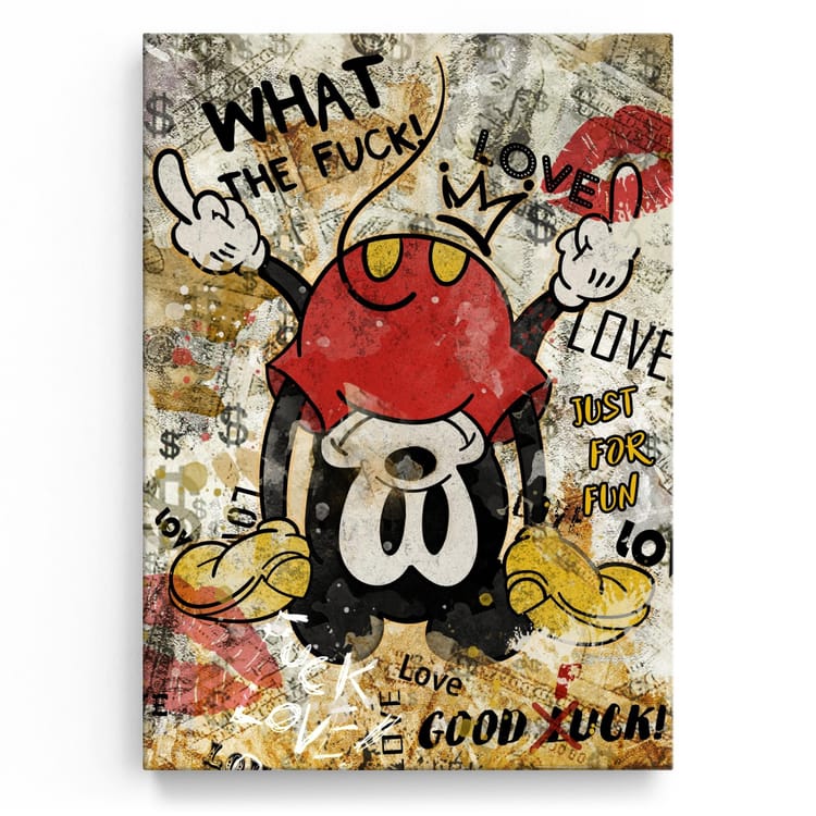 Artmazing Leinwandbild Mickey Loves You