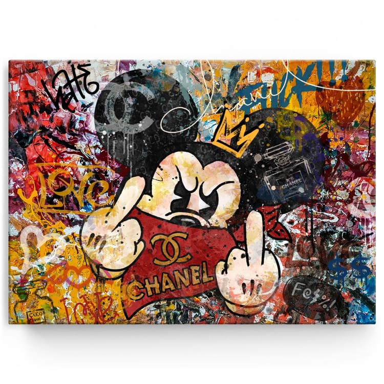 Artmazing Leinwandbild Masked Mickey