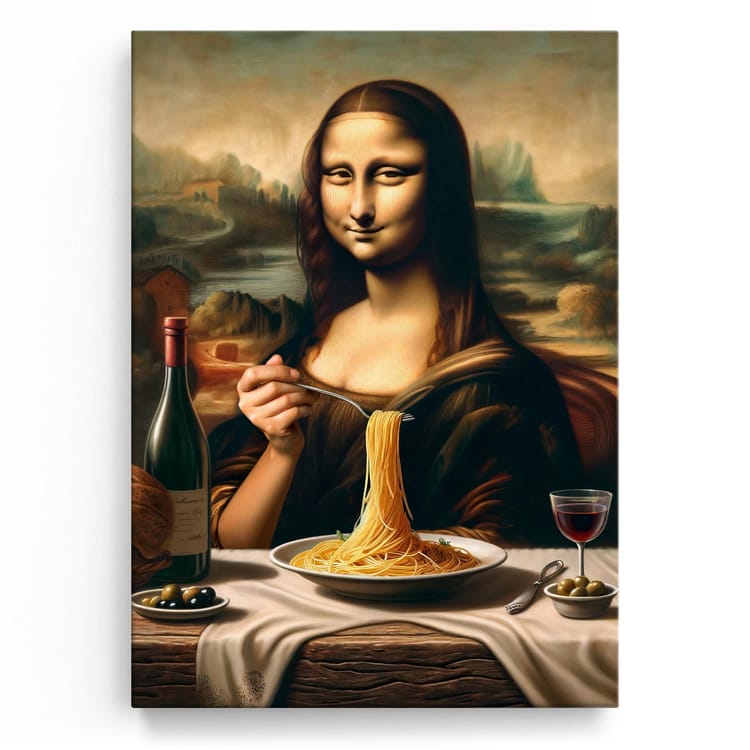 Artmazing Leinwandbild Pasta With Mona