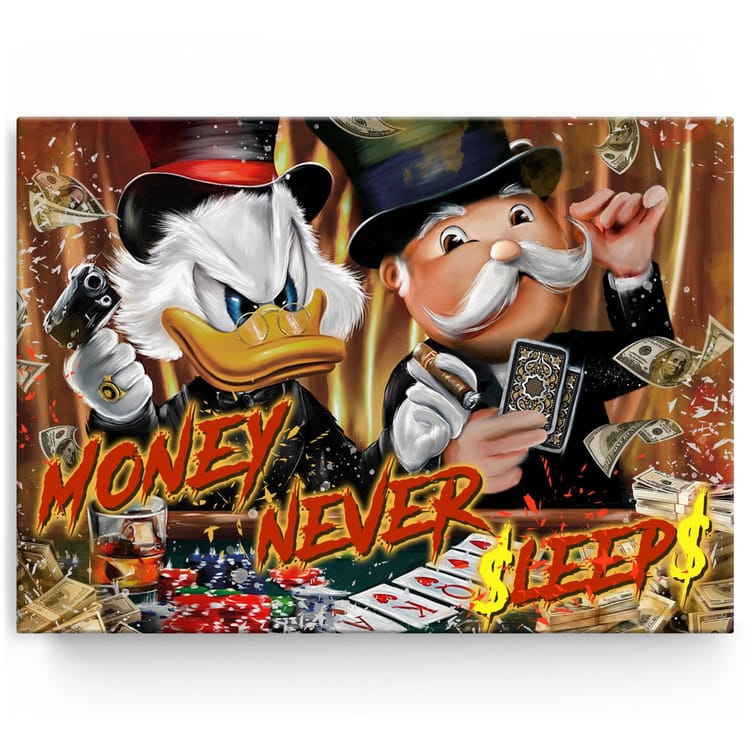 Artmazing Leinwandbild Money Masters