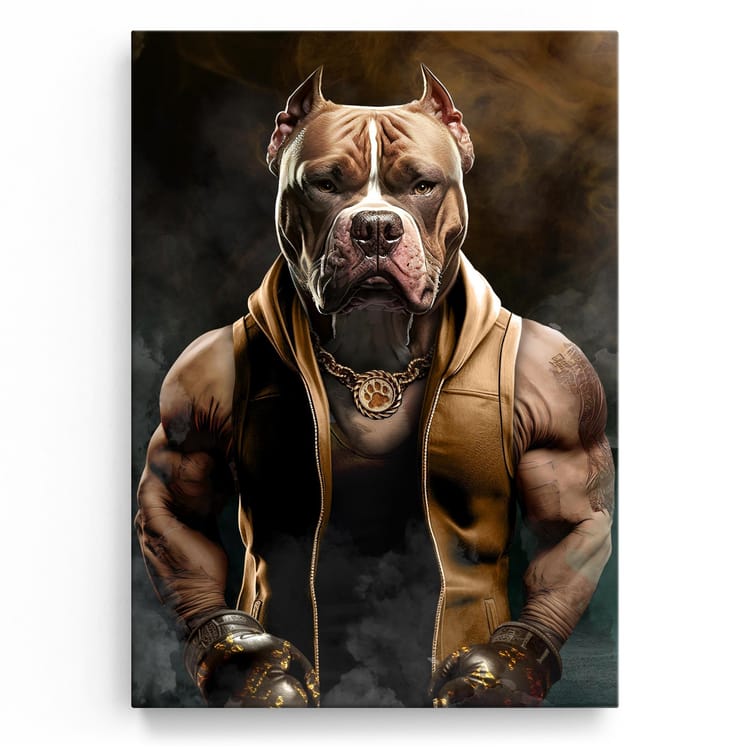 Artmazing Leinwandbild Pump Pitbull