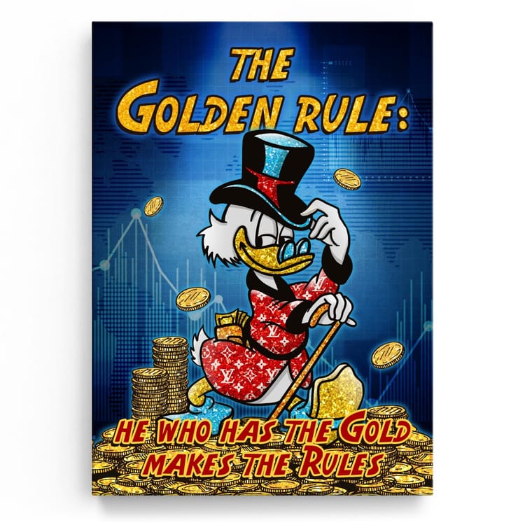Artmazing Leinwandbild The Golden Rule
