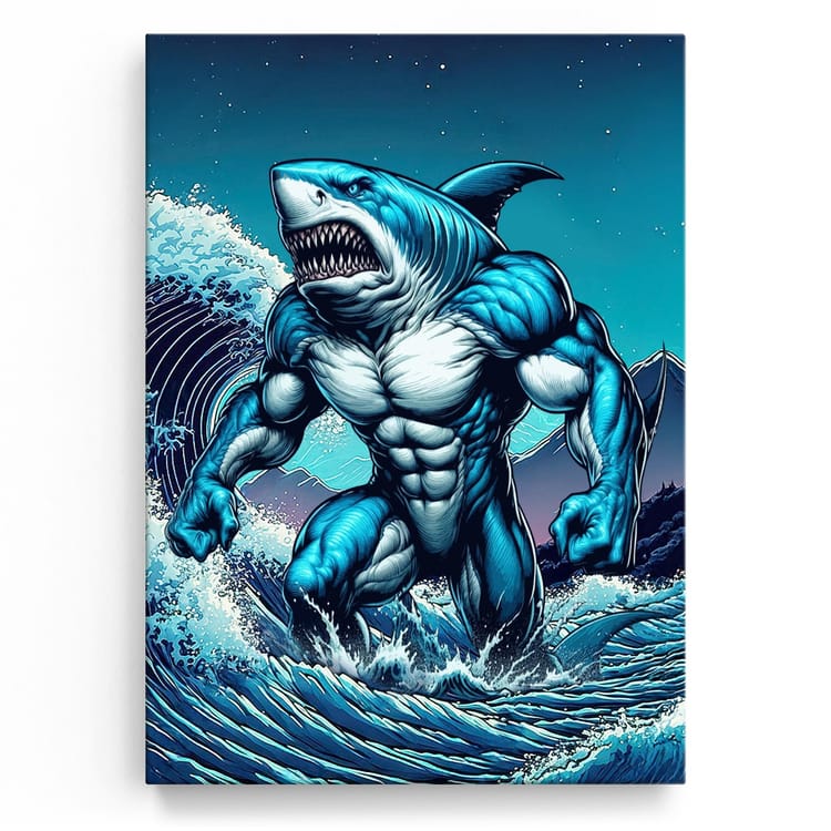 Artmazing Leinwandbild Gym Shark
