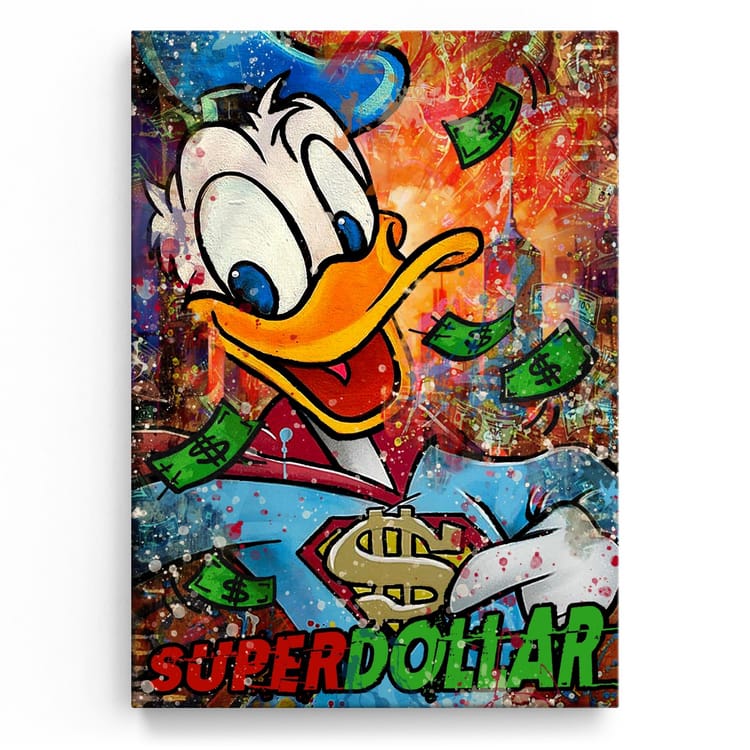 Artmazing Leinwandbild Super Dollar