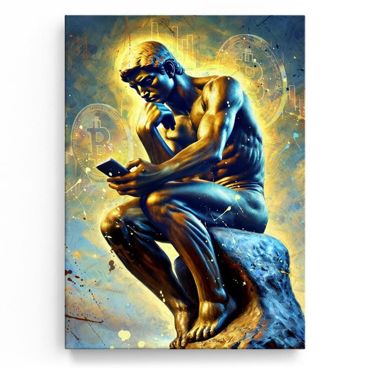 Artmazing Leinwandbild The Crypto Thinker