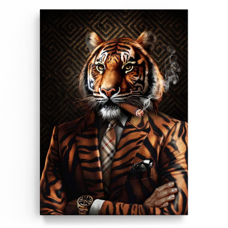Artmazing Leinwandbild Tiger von Welt