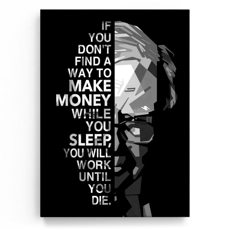 Artmazing Leinwandbild Make Money while You sleep