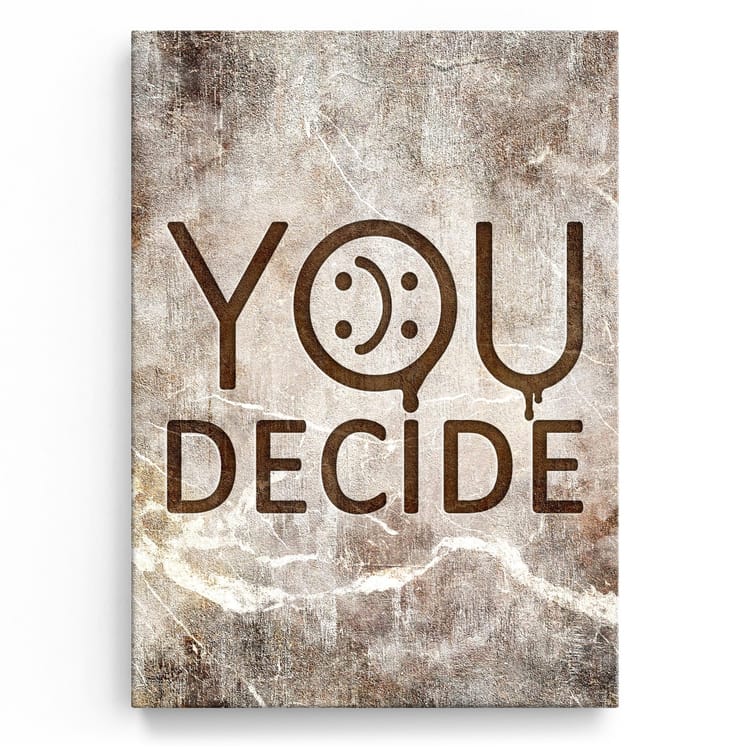 Artmazing Leinwandbild You Decide