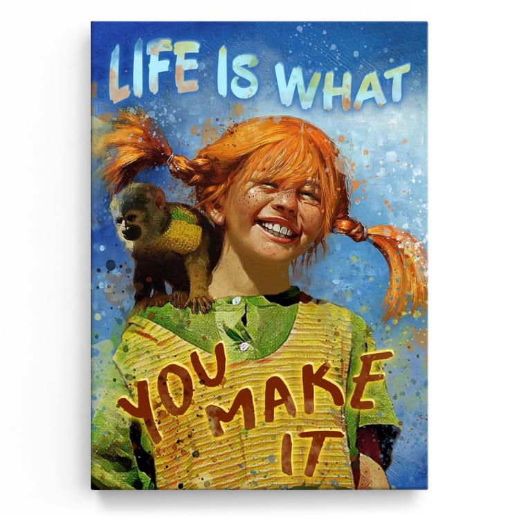 Artmazing Leinwandbild Life Is What You Make It